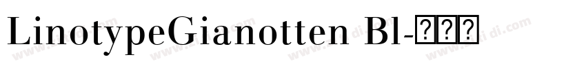 LinotypeGianotten Bl字体转换